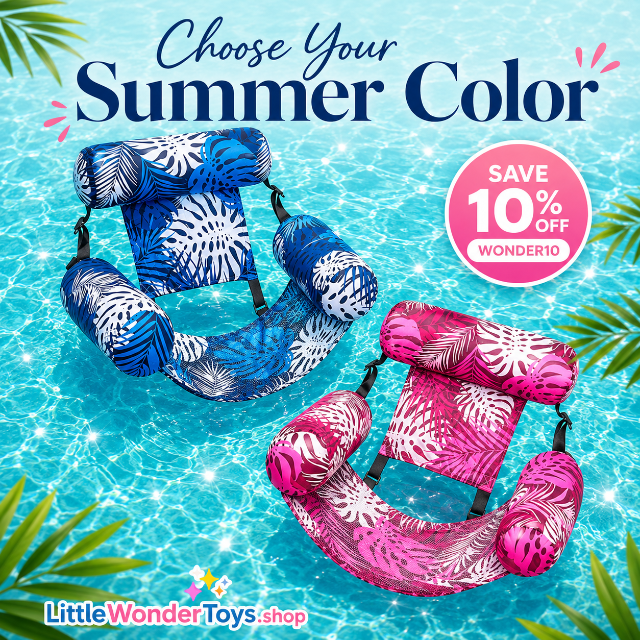WonderFloat™ 3-Pillow Pool Lounge Chair