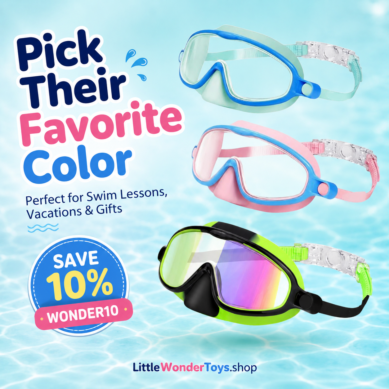 LittleWonderToys Swim Goggles