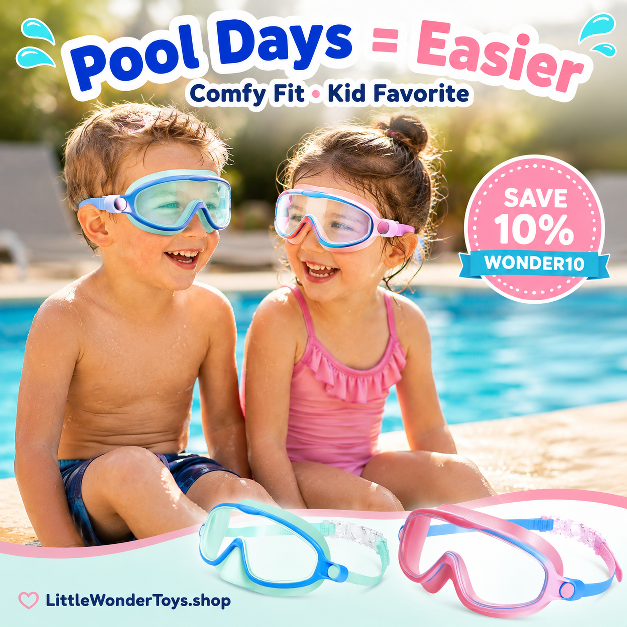 LittleWonderToys Swim Goggles